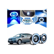 Ford Focus 2,5 Uyumlu, Universal Mercekli Led Angel Sis Farı, 76mm Buz Mavi Renk