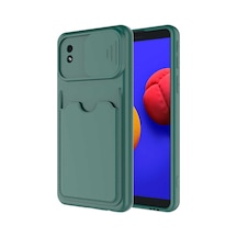 Galaxy A01 Core Kılıf Zore Kartix Kartlık Bölmeli Kılıf