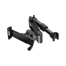 Pazly Evrensel Araba Başlıklı Tablet Tutucu - Telefonlar Ve İpadler İçin Ayarlanabilir Arka Koltuk Montaj Standı Black, S Black, S