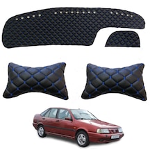 Fiat Tempra Boyunluk + Göğüs Halısı Siyah-Mavi (503402410)
