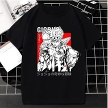Noıssey Kırmızı Etiket Gala Unisex Jojo Tuhaf Macera T-shirt Model22 16728 Siyah