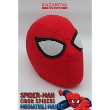 Kazanova Design Spider-man Iron Spider Mıknatıslı Giyilebilir Maske Gerçek Boy Marvel Cosplay