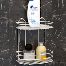 Teknotel Iki Katlı Banyo Rafı Beyaz Bk008 Çok Renkli