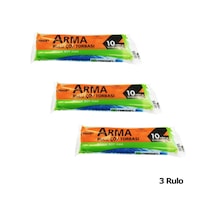 Arma Standart Büyük Boy 50 Litre Çöp Torbası Poşeti / 65 x 80 CM - Mavi - 10 Adetlik 3 Rulo
