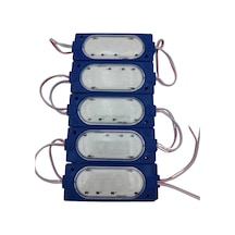 12 Volt Stop Yazılı Mavi Işık 90x35 Mm Çakar Modül 5 Adet
