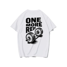 Brz Collectıon Brz Collection Unisex Oversize One More Rep T-shirt Beyaz