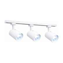 Modern 3 Lü Led Ray Spot Aydınlatma Seti 30w Beyaz Monofaze Ray Sistem Ayarlanabilir Tavan Spotu 6400k Beyaz Beyaz