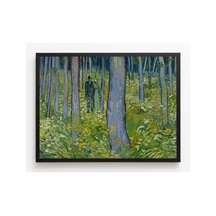 Van Gogh Van Gogh Çalılıkta İki Figür Çerçevesiz Poster 21x30 Cm A4 Tablo Van Gogh Post Empresyonizm