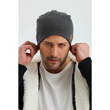 Erkek Termal %100 Pamuklu Soft 2 Stil 1 Arada Bere Premium Cuts Serisi - Standart / Füme Füme