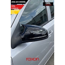 Opel Corsa D 2006-2014 Batman & Yarasa Ayna Kapağı Parlak Piano Black Sport