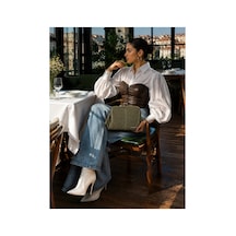 Just Polo Kadın Çift Askılı Çanta 18x20 Cm Fermuarlı Günlük Omuz Ve El Çantası Yeşil