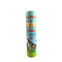 Alpino Jumbo Kuru Boya 12 Renk Tüplü Al-2233