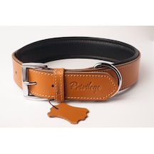 Privilege Hakiki Deri Köpek Boyun Tasması S Camel 2.5 x 32-41 CM