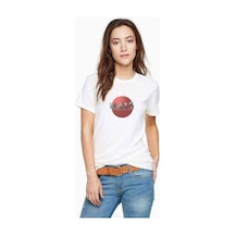Nasa Mars Baskılı Beyaz Kadın Tshirt (534309649)