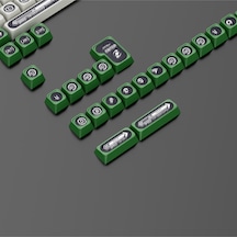Mekanik Klavye Keycap -136 Tuşlu Yeşil-beyaz Opal Tuş Takımı