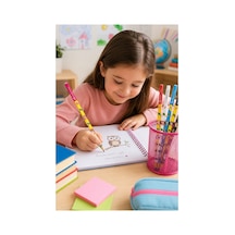 Baykuş Kurşun Kalem 12 Adet Faber Castell Yuvarlak Gövdeli Siyah Kurşun Kalem Yumuşak Yazım Kolay Tutuş Kaliteli Okul Çok Renkli