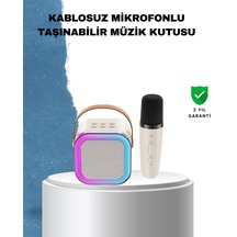 Mey İthalat Karaoke Mikrofon Hoparlör Seti 6 Saat Kullanım Süresi