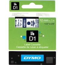Dymo 45011 Şeffaf/Mavi D1 Yedek Şerit 12 MM X 7 M