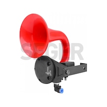 Seger 80jh Tek Boynuz Havalı Korna 24volt Unichorn Kırmızı