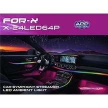 For-x X-24led64p 64 Renk Sesli Komutlu Ambians Led