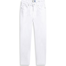 Ltb Rebecca Dar Paça Yüksek Bel Jean Pantolon 010095185916162 100 Beyaz
