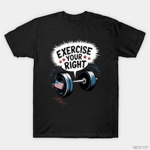 Tarzsokak Haklarınızı Uygulayın Komik Spor Yurtsever Spor Salonu Sever T-shirt Erkekler Kadınlar Için % Çok Renkli