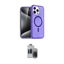 Cep Apple Uyumlu İphone 15 Pro Max Kılıf Nova Asil Prime İkili Koruma Seti Najmaddin Şeffaf
