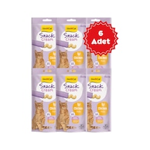 Gimcat Snack Cream Tavuklu Kedi Ödülü 6x15gr 6 Adet