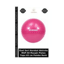 Özel Seri Hareket Aktivite Msp-50 Masajlı Plates Topu 65 Cm Pembe Renk