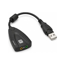 Harici 7.1 Usb Ses Kartı - 12 Kanal 5hv2 Destekli Kulaklık Mikrofon Çevirici 4687