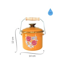 Bonera Emaye Bakraç 14 Cm Hardal Sarısı Hardal Sarı