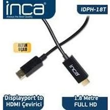 Inca Idph-18T Displayport To Hdmı Kablo 1.8 Mt