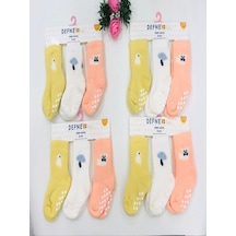 Defne Baby 3 Çift Havlu Pamuklu Kaydırmaz Taban Kışlık Kız Çocuk Ve Bebek Soket Çorap-797 ÇoK Renkli Defne Baby 3 Çift Havlu Pamuklu Kaydırmaz Taban Kışlık Kız Çocuk Ve Bebek Soket Çorap-797 ÇoK Renkli