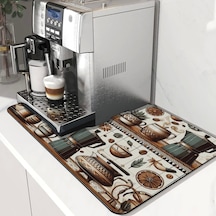 Valerine Life Kahve Makinesi Matı Su Geçirmez Kaymaz Yıkanabilir Çaycı, Çay Espresso Makinesi Pad 35