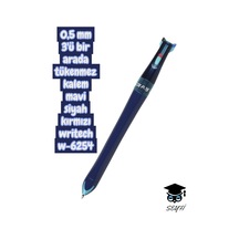 0,5 Mm 3'ü Bir Arada Tükenmez Kalem Mavi Siyah Kırmızı Writech W-6254 Çok Renkli