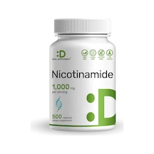 Deal Supplement Niacinamide Vitamin B3 1,000mg Per Serving, 500 Capsules - Cilt Sivılce Desteği