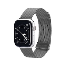 Dux Ducis Apple Watch 38/40/41mm İçin Milanese Premium Milano Loop Kayış Kordon- 5775 Renk: Gümüş