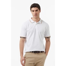 Nautica Erkek Beyaz Regular Fit Polo Yaka T-shirt-14602