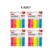 4 Adet Memo Film Index 5 Renk 12x45mm 25 Yp.