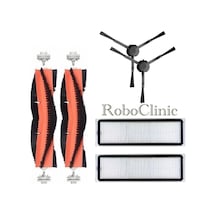 Xiaomi Vacuum Mop 2 Pro+ Kamerali Uyumlu Yedek Firça Hepa Filtre Mop Seti-6 Parça