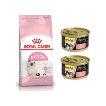 Royal Canin Kitten 36 Yavru Kedi Maması 2 KG + Gimcat ShinyCat Tavuklu Konserve Yavru Kedi Maması 2 x 70 G