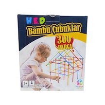 Hobi Eğitim Dünyası Eğitici Bambu Inşa Çubukları Kutu Oyunu