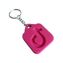 Nfc Anahtarlık - Tiktok Anahtarlık Pembe 4 Cm