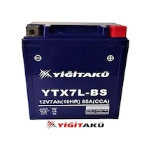 12 V 7 Ah Amper Yiğit Akü Ytx7l Bs Motosiklet Aküsü