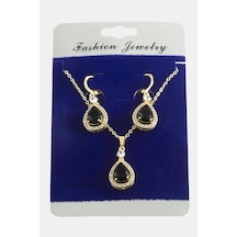 Damla Zirkon Taşlı Set Kolye 11 31184175