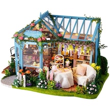 Hafif Model Ile 1/24 Minyatür Dıy Dollhouse Kiti Bahçe Kek Dükkanı Çocuklar Hediye