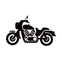 Motosiklet Folyo Sticker 30cm Uzunluk Siyah