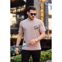 Trc 2778 Astro Baskılı Bisiklet Yaka Erkek Tshirt 001