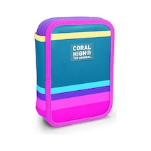 Coral Hıgh Kalem Çanta İki Katlı Pastel Pembe