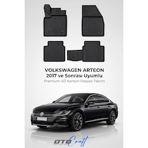Otocraft Volkswagen Arteon 2017+ Araca Özel 4d Karbon Oto Paspas Havuzlu Tam Set